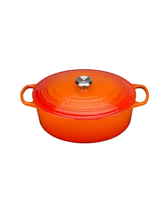 LE CREUSET | Bräter oval 33cm/7,5l SIGNATURE Azure | orange